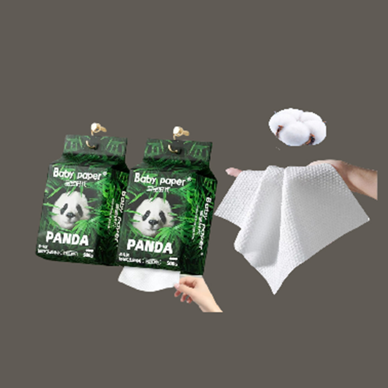 Disposable hanging bottom face towel