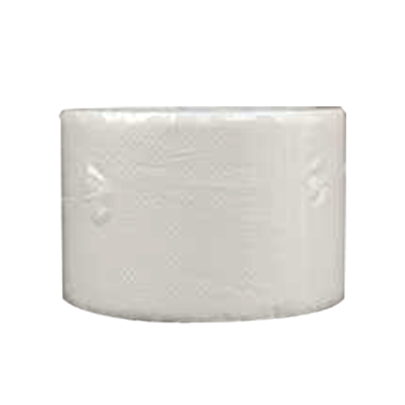 Large roll of white soft coreless toilet paper