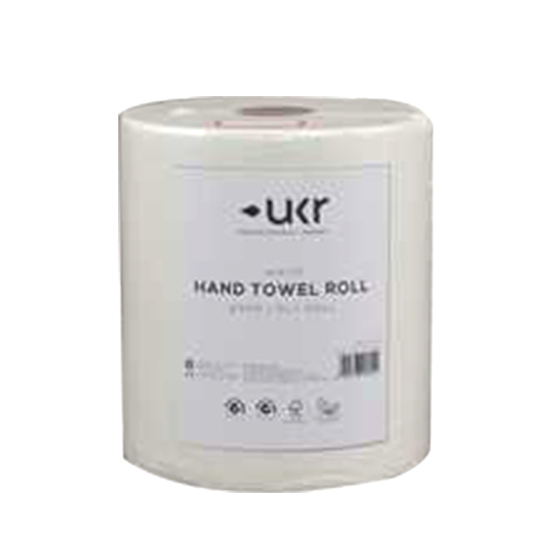 Large roll of white soft coreless toilet paper