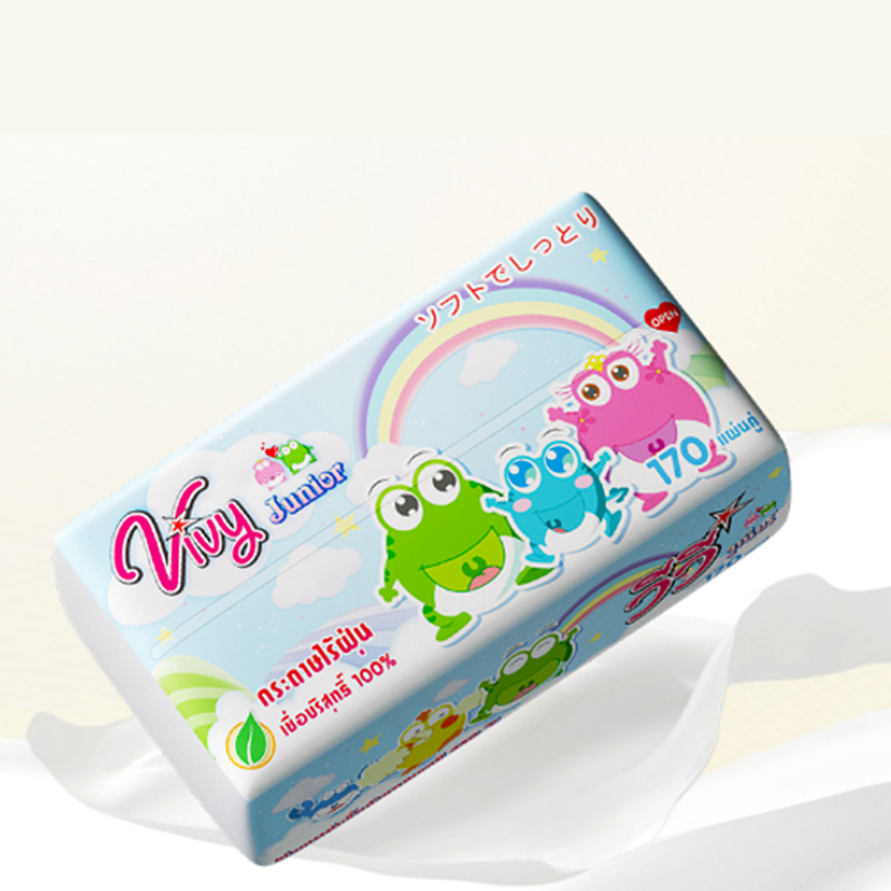 170 sheets of soft and durable disposable facial tissue