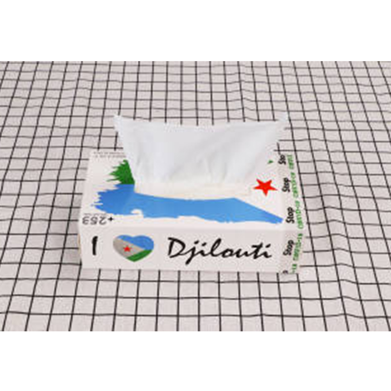 Disposable printable customizable paper box soft facial tissue